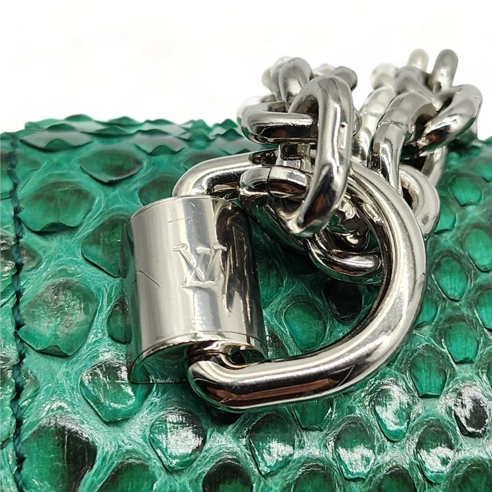 Louis Vuitton Twist MM Green Python $8700 - Picture 10 of 12
